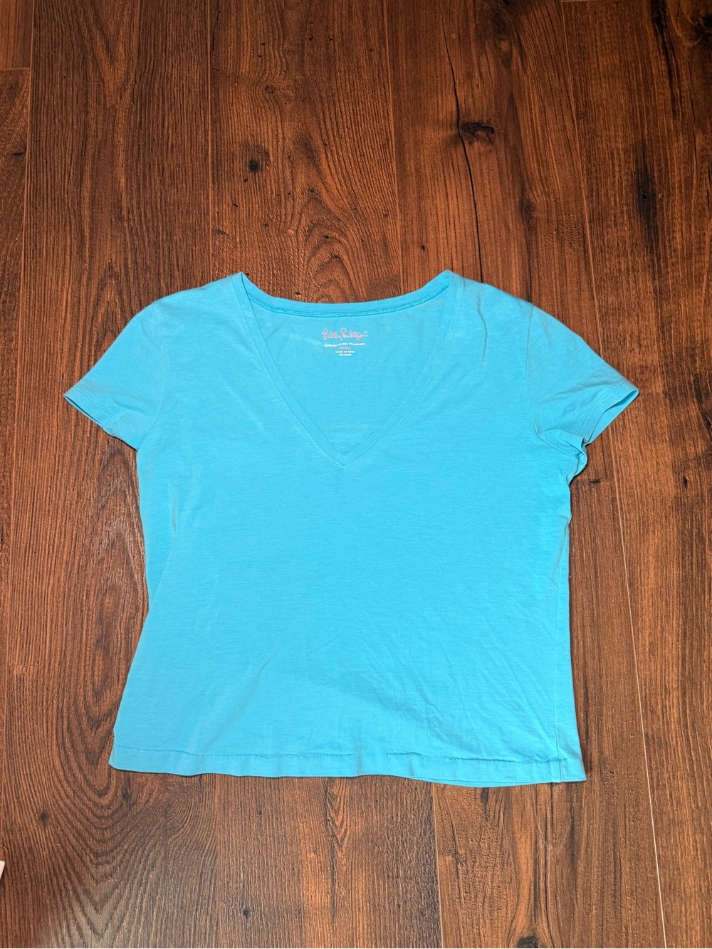 Lily Pulitzer V-Neck Cropped Tee